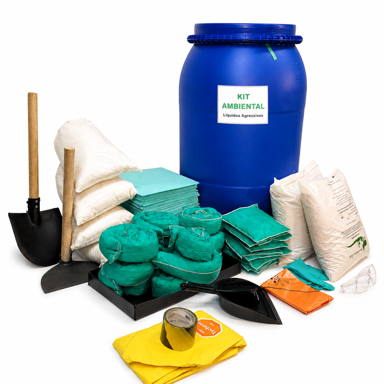 KIT AMBIENTAL PARA LÍQUIDOS AGRESSIVOS 200 LITROS