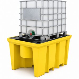PALLET DE CONTENÇÃO PARA 1 CONTAINER/IBC DE 1.000 LITROS, PERFIL ALTO