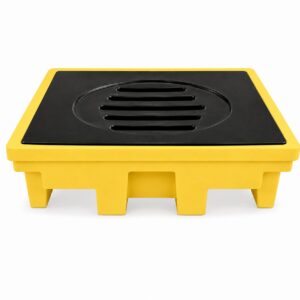 PALLET DE CONTENÇÃO PARA 1 TAMBOR COM GRADE REMOVÍVEL