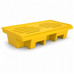 PALLET DE CONTENÇÃO PARA 2 TAMBORES, PERFIL BAIXO