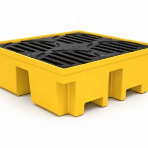 PALLET DE CONTENÇÃO PARA 4 TAMBORES, PERFIL ALTO