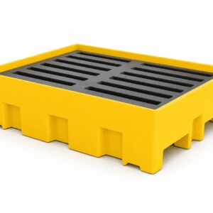 PALLET DE CONTENÇÃO PARA CAIXAS E EMBALAGENS, COM GRADE